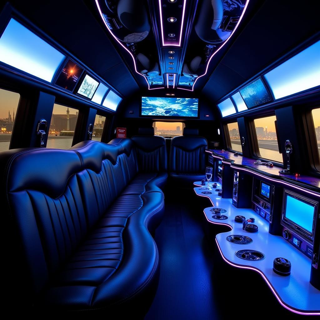 Luxurious Interior of an A-Class Limo