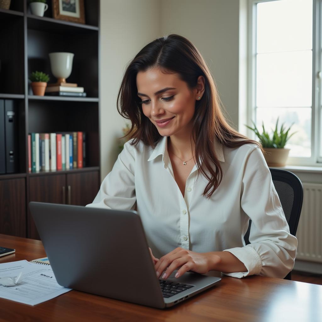 Customer reading online reviews for a car service in Newport, RI