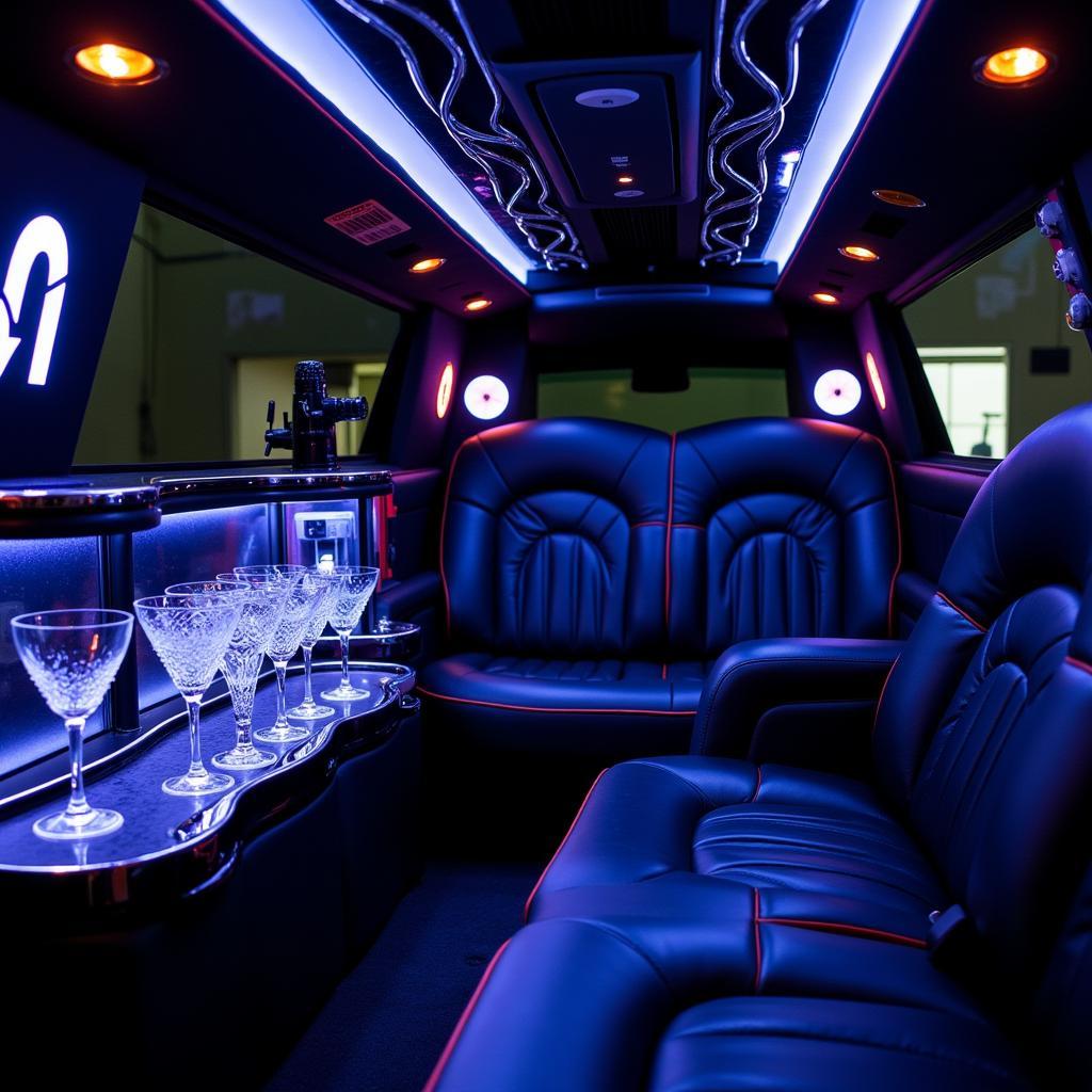 Luxurious Interior of an A1 Limousine