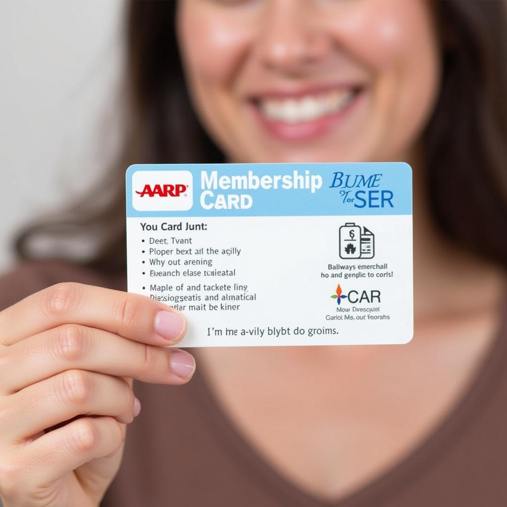 AARP membership card