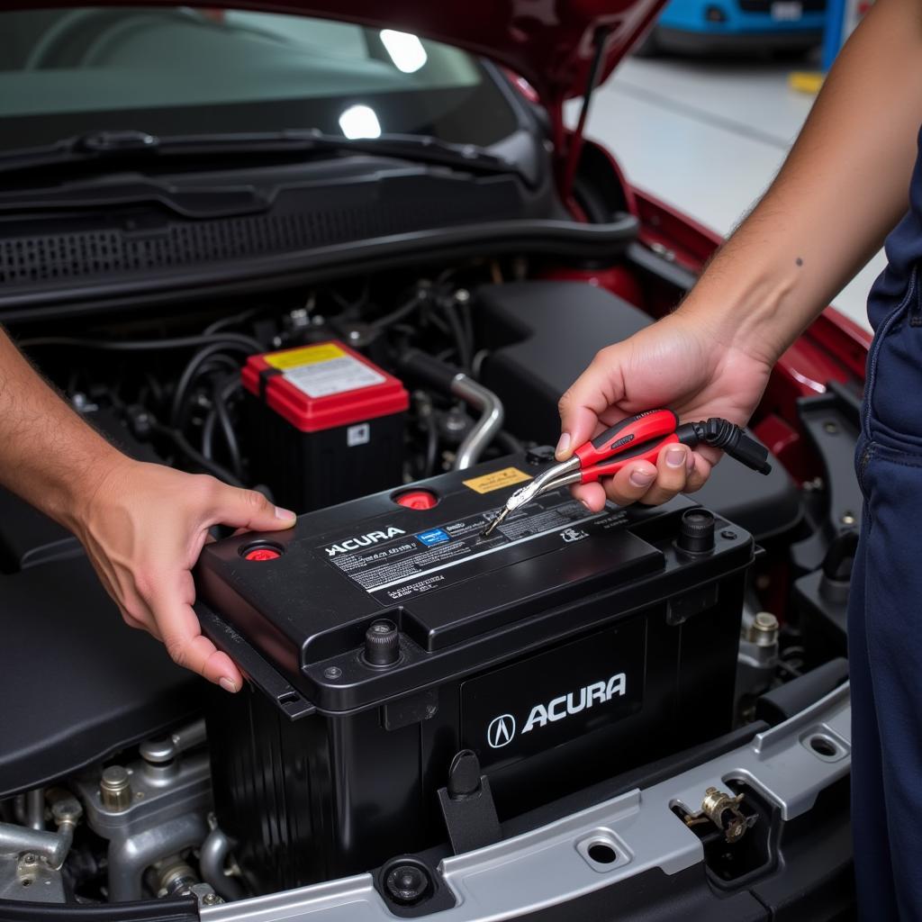 Installing a New Acura Car Battery