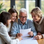 Meeting to discuss aged care service plan