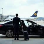 Luxury vehicle waiting for passenger at Boca Raton Airport