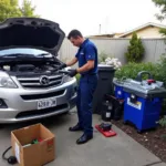 Mobile Mechanic Performing On-Site Repair in Alkimos