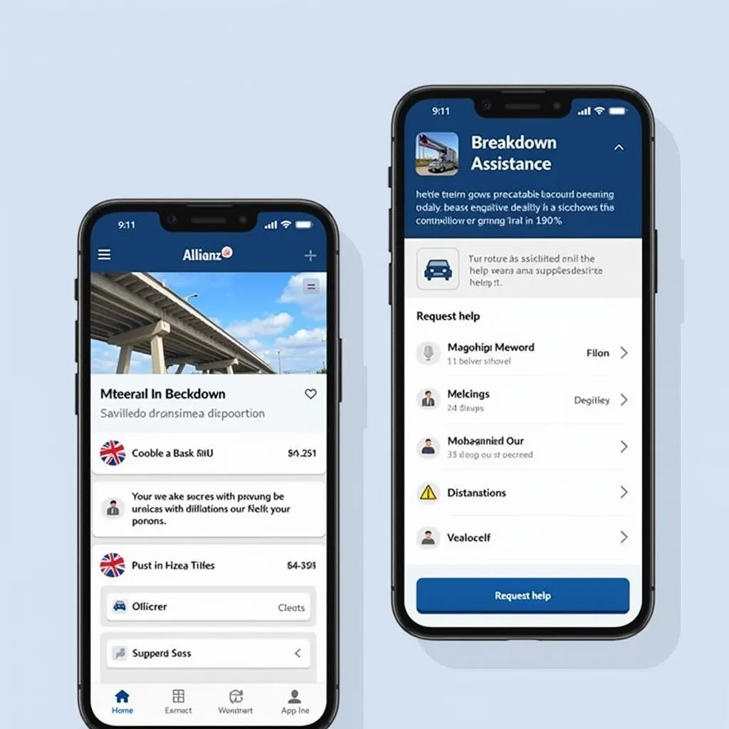 Using the Allianz Mobile App for Breakdown Assistance