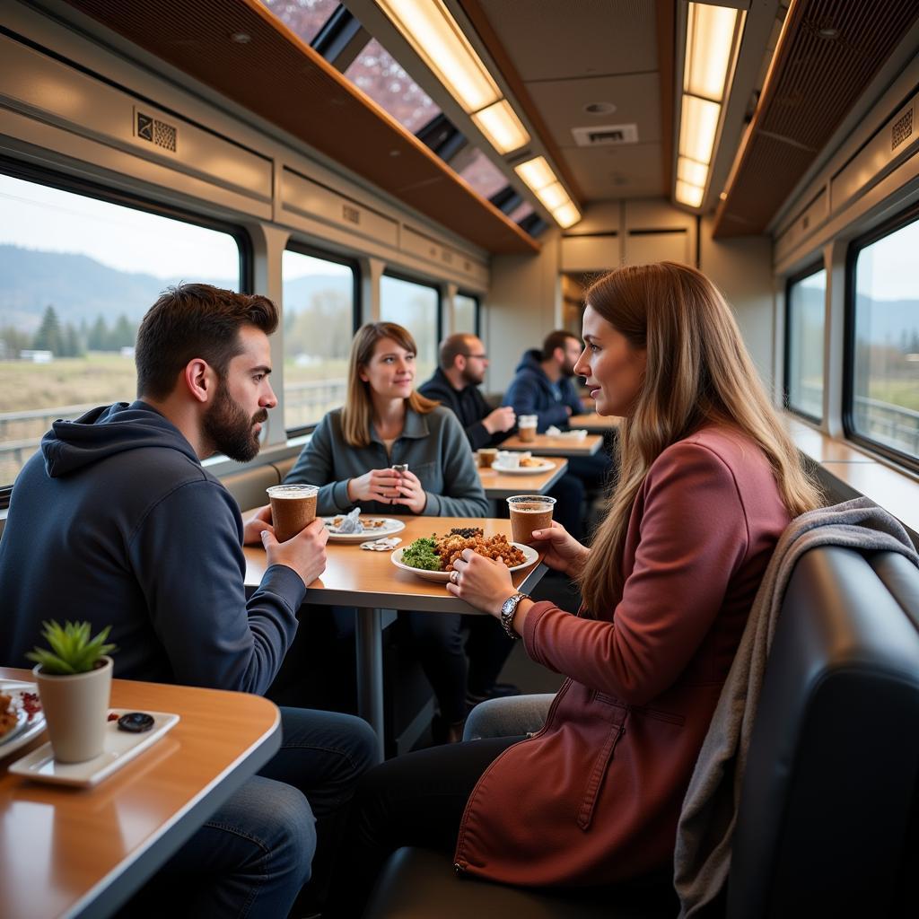 Amtrak Cafe Car Experience