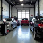 Modern car repair shop in Andover