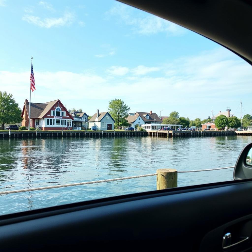 Annapolis Waterfront from Car