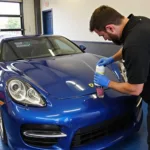 Car detailing in progress at Aqua Valet Cork