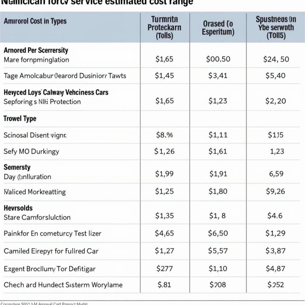 Armored Car Service Cost Ranges