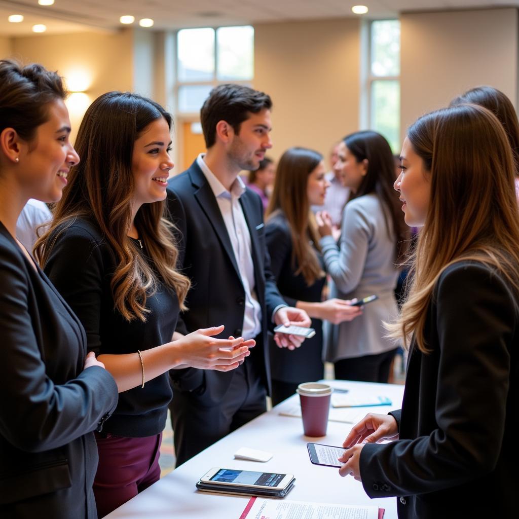 Networking at Ashford University Career Fair