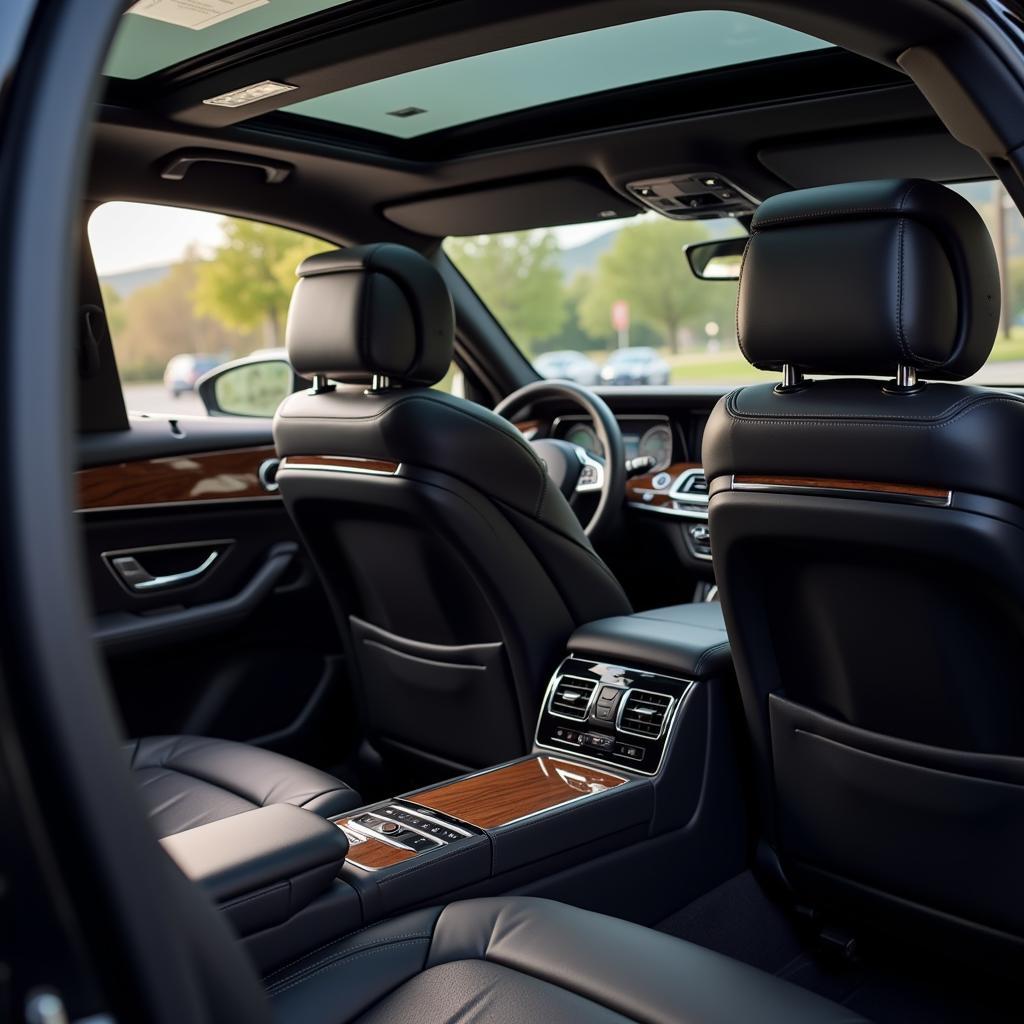 Luxurious Interior of a Car Service Vehicle