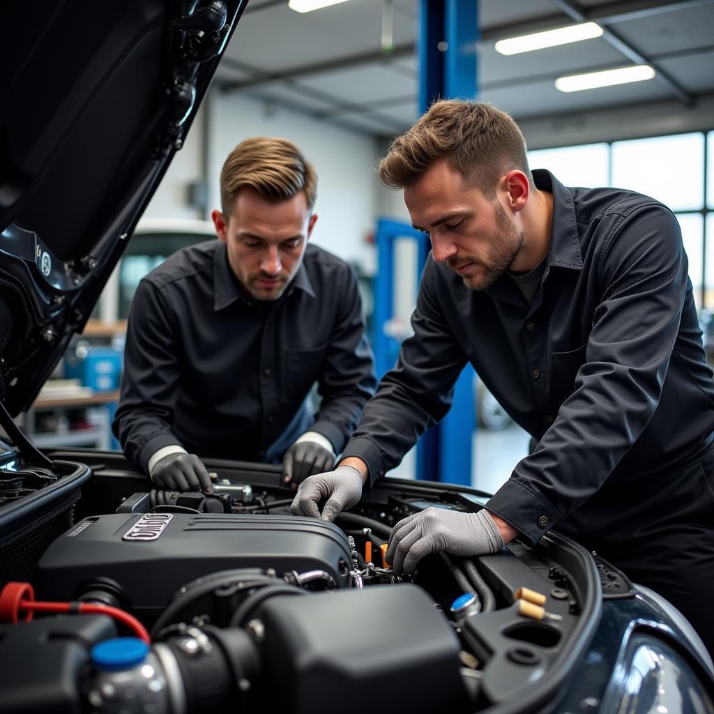 Audi Certified Technicians Working