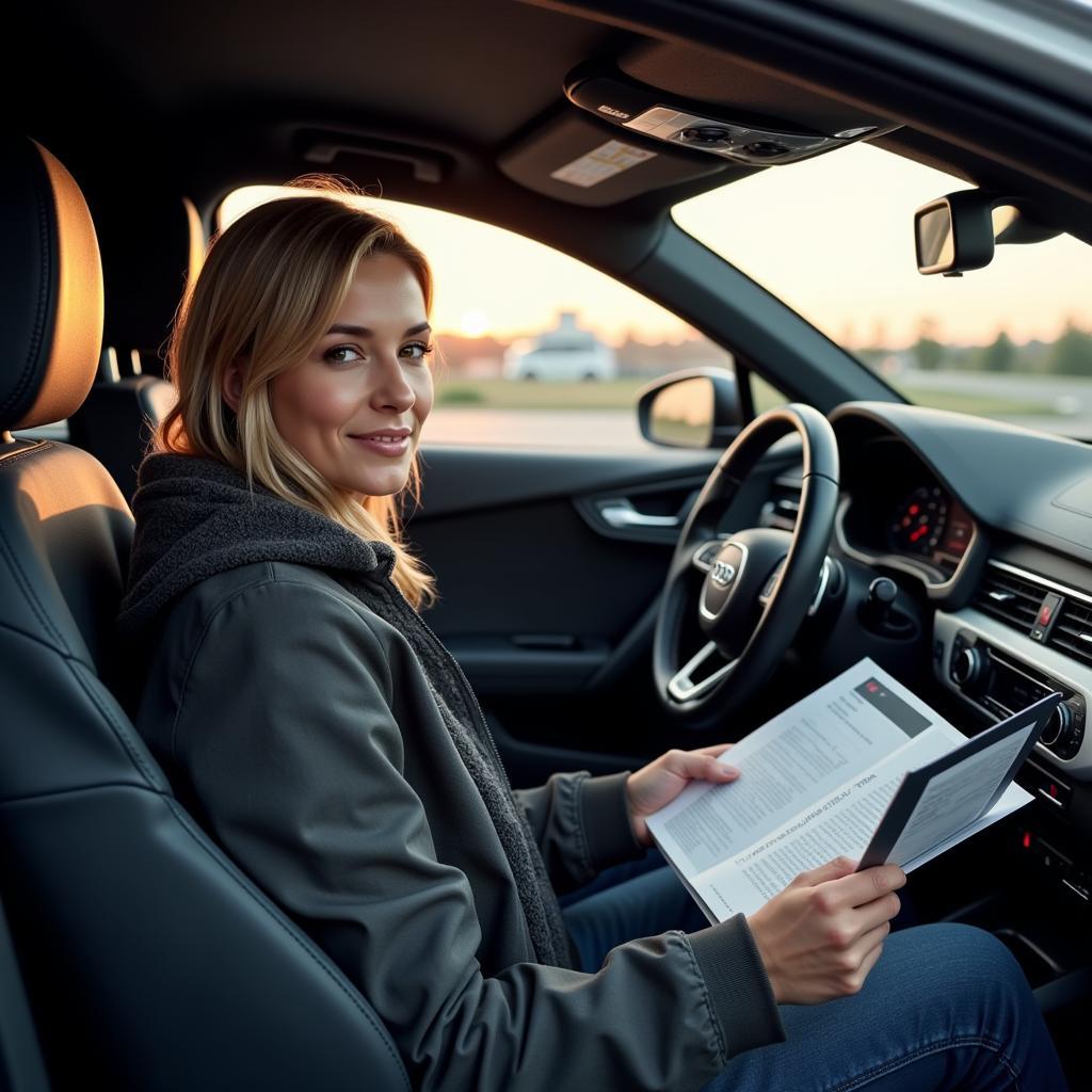 Audi Owner Reviewing Manual