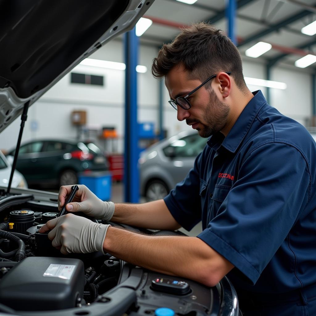 Experienced Technician at Aura Car Service Teaneck