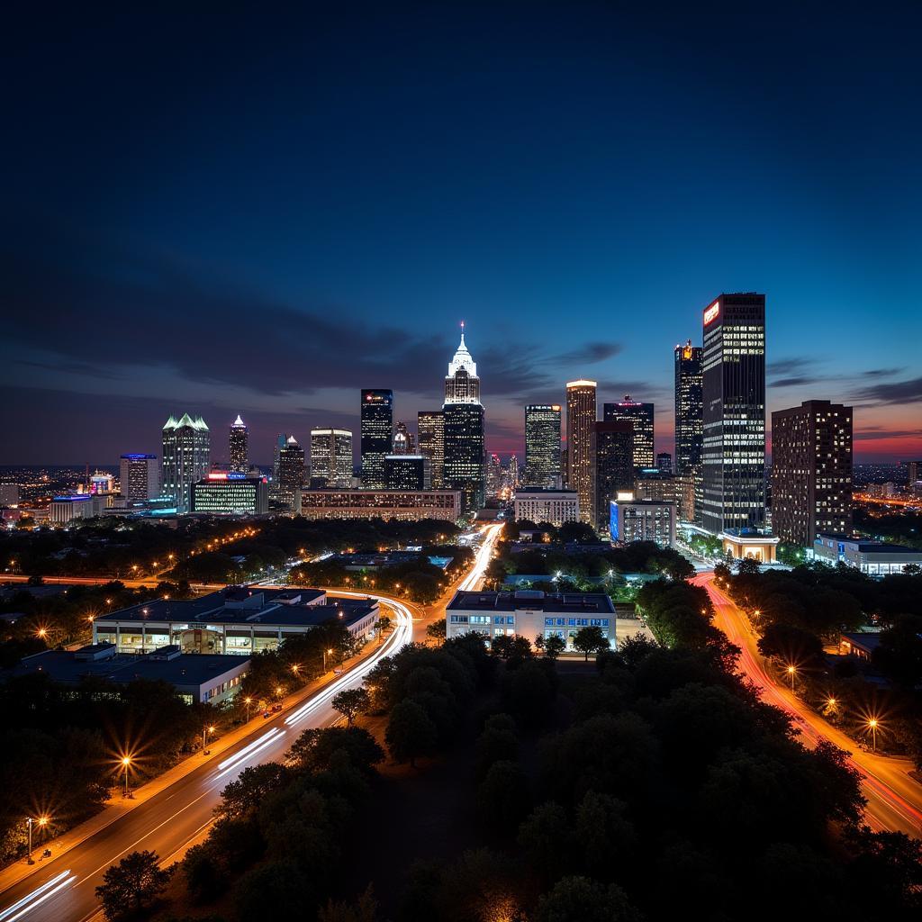 Austin Skyline at Night