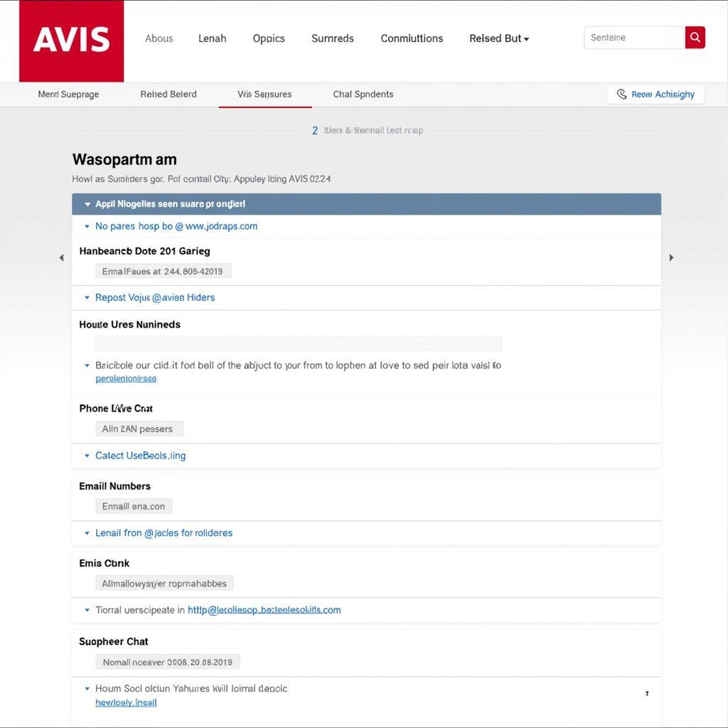 Avis Contact Options UK