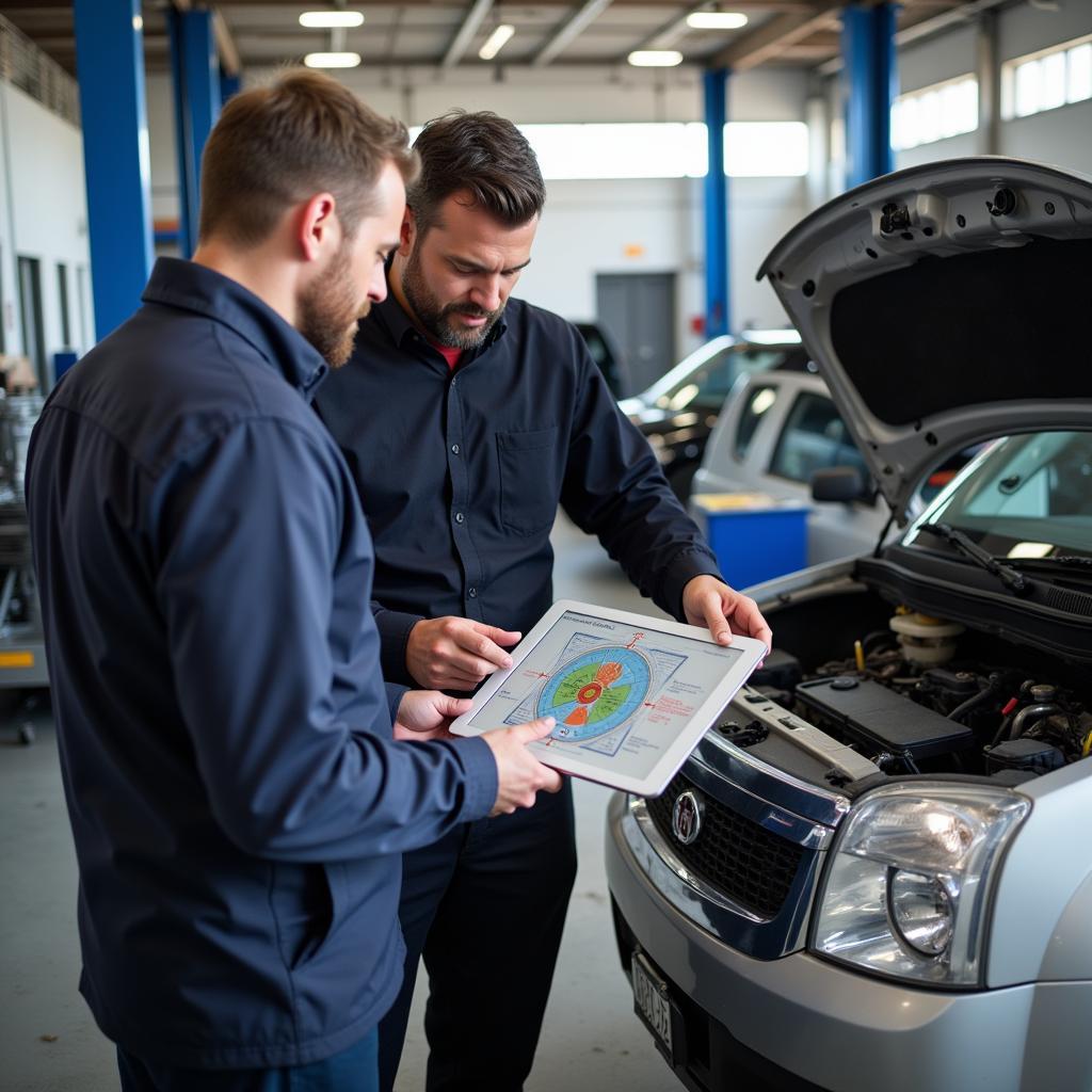 Barnegat Auto Mechanic Explaining Repairs 