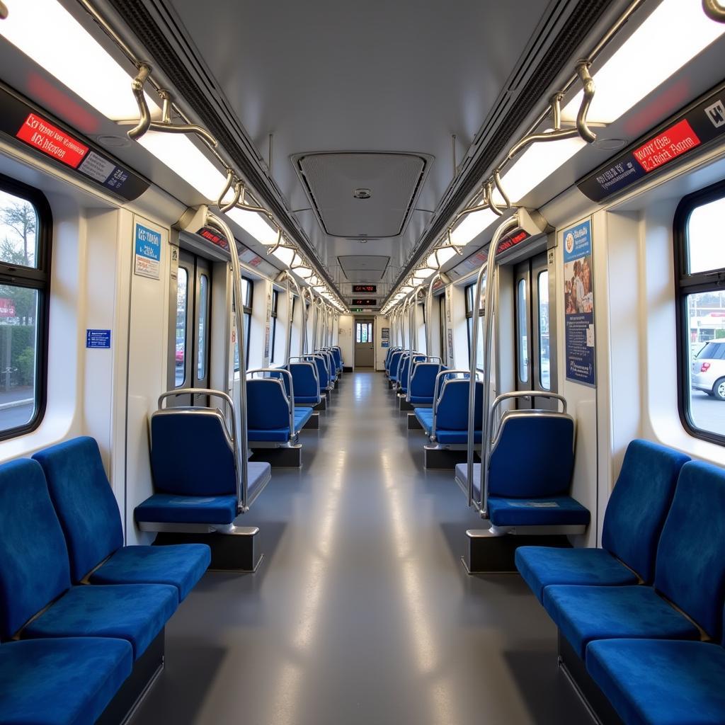 BART train interior