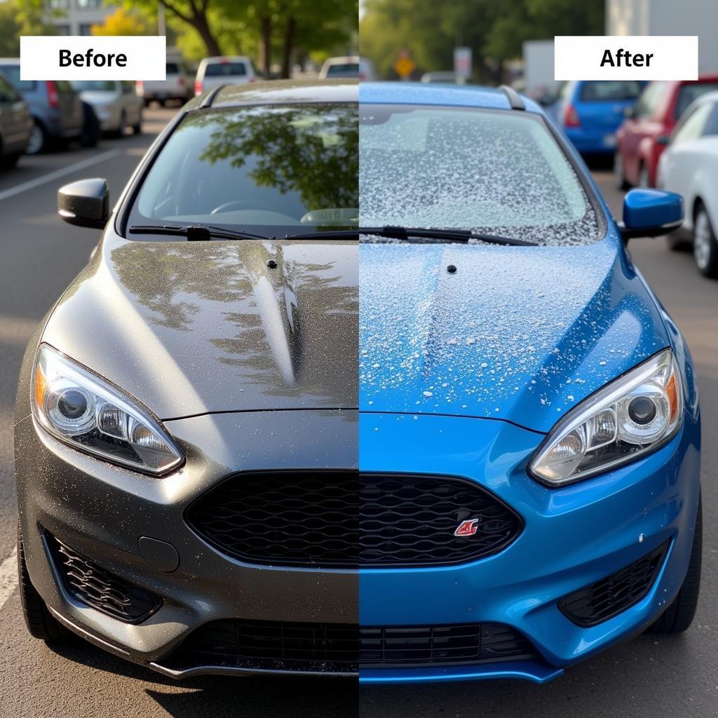 Before and After Car Wash