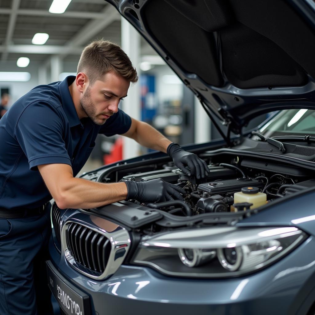 BMW Certified Technician Working