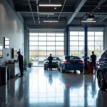 BMW Dealership Service Bay