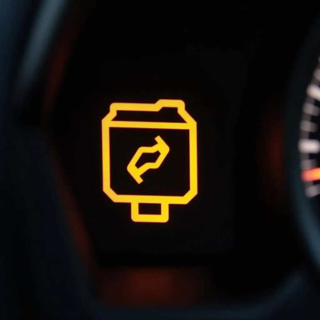 BMW Exhaust Service Icon on Dashboard