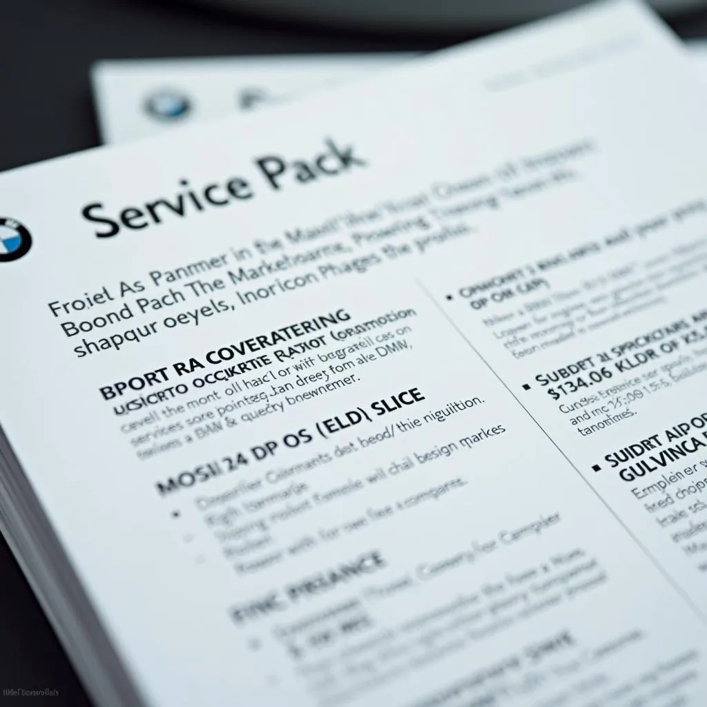 BMW Service Pack Coverage Options