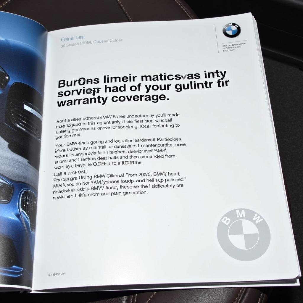 BMW Warranty Documentation