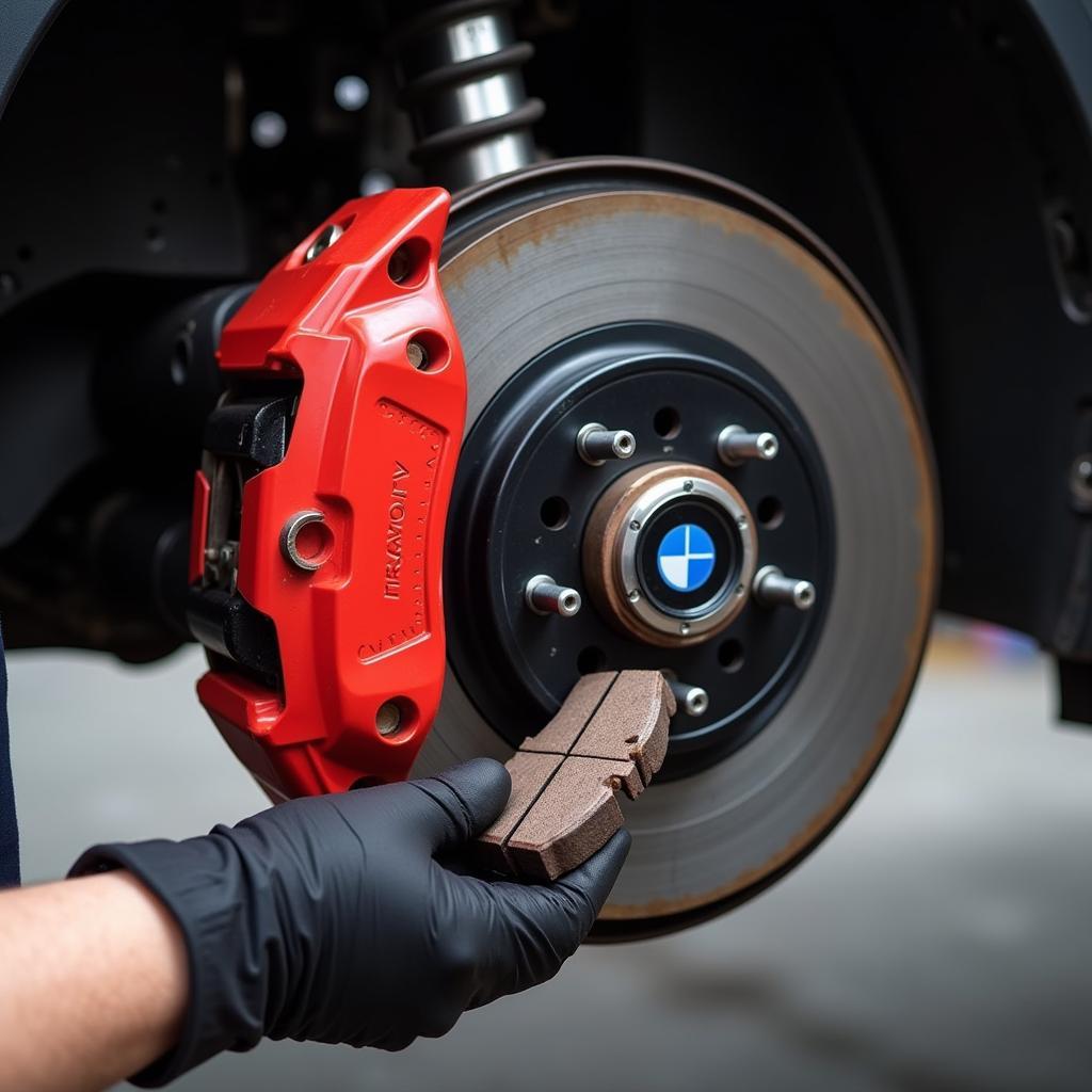 BMW X1 brake pad replacement