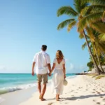 Couple enjoying the Boca Raton beachfront