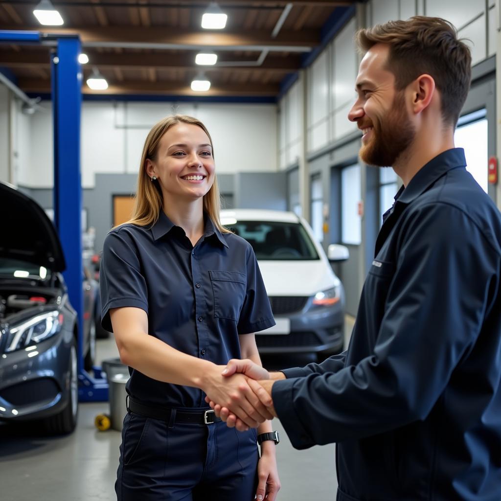 Customer satisfaction at a Bolton car service center