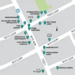 Car Services Map on Bond Street