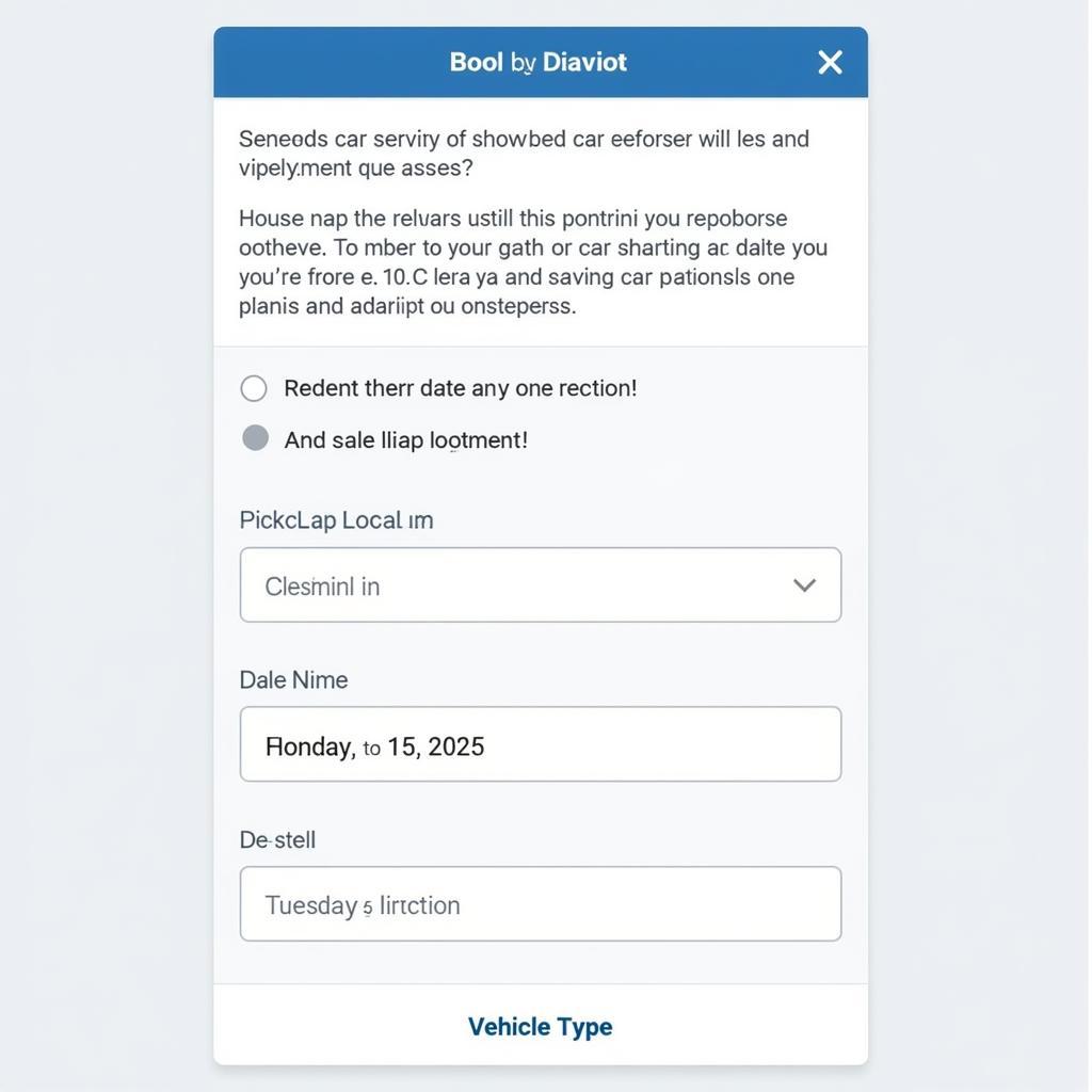 Booking a NYC Car Service via Mobile App