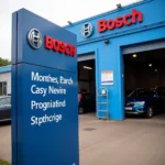 Bosch Car Service Dealership Sign in India