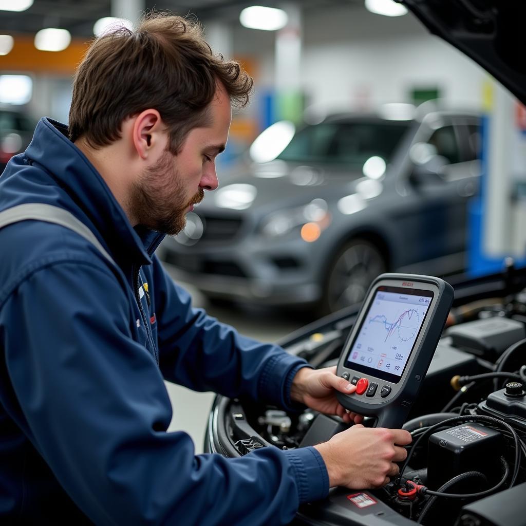 Bosch Car Service Granada Technician Diagnostics