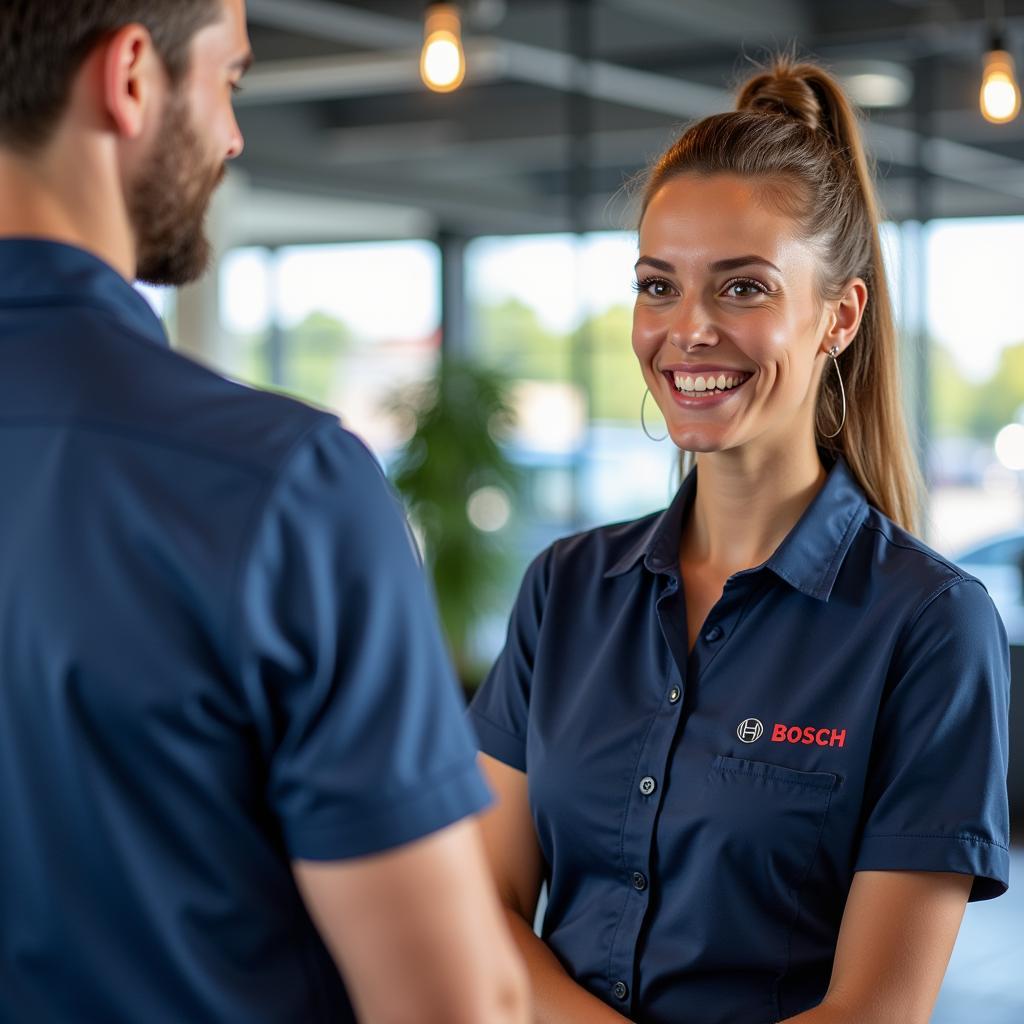 Friendly Customer Service Representative at Bosch Car Service Haarlem