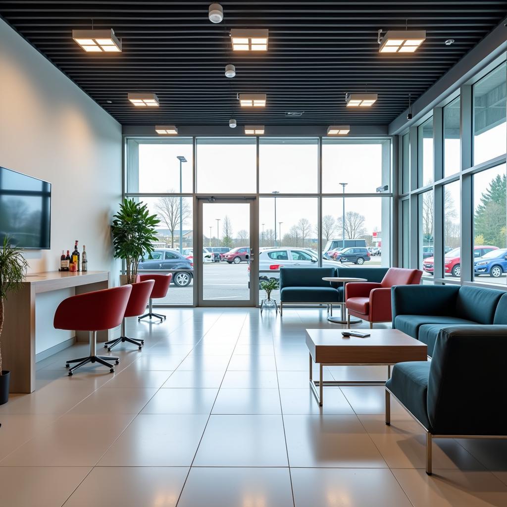 Comfortable and welcoming customer lounge at Bosch Car Service Lebach