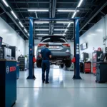 Modern Bosch Car Service Workshop in Leerdam