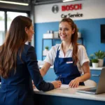 Friendly Customer Service Representative at Bosch Car Service Óbuda