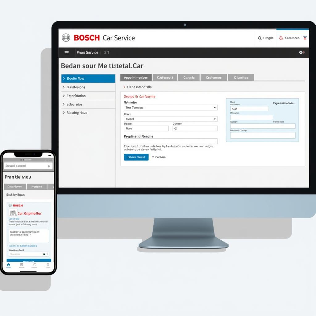 Online booking platform for Bosch Car Service