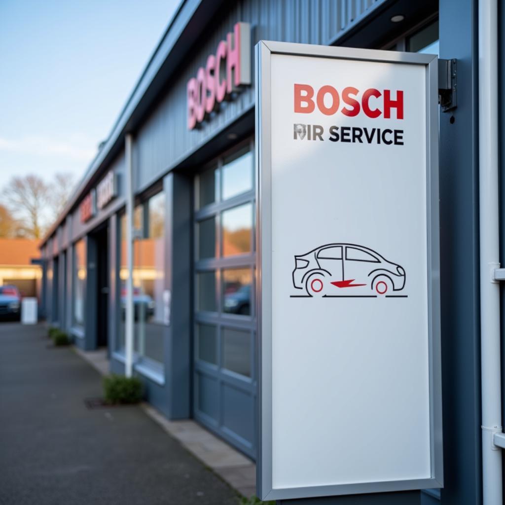 Bosch Car Service Sign