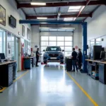 Modern Bosch Car Service Workshop