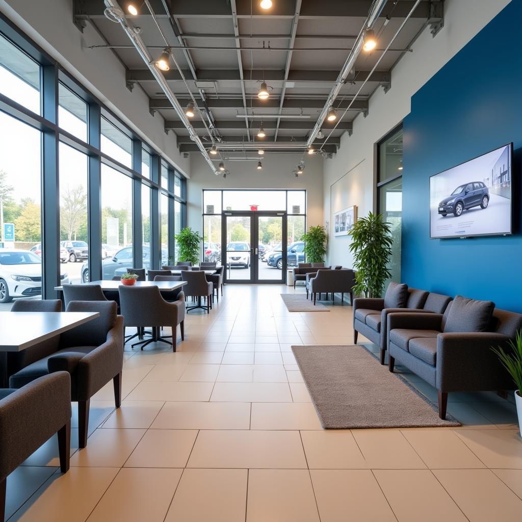 Comfortable Waiting Area at a Bosch Car Service Center in Romania