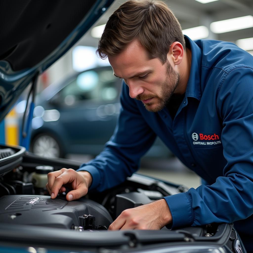 Skilled Technicians at Bosch Car Service Center