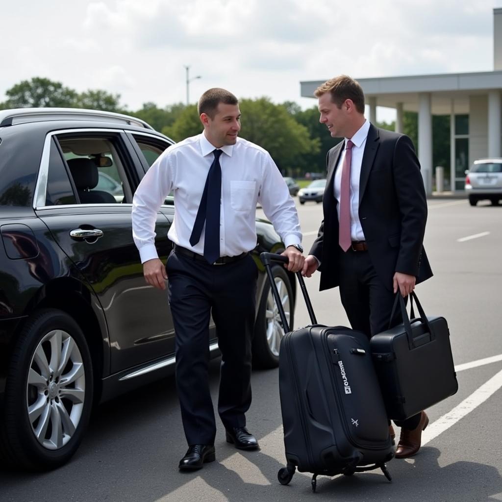 Boston express car service airport pickup at Logan International Airport.