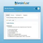 Brainfuse Writing Lab Interface