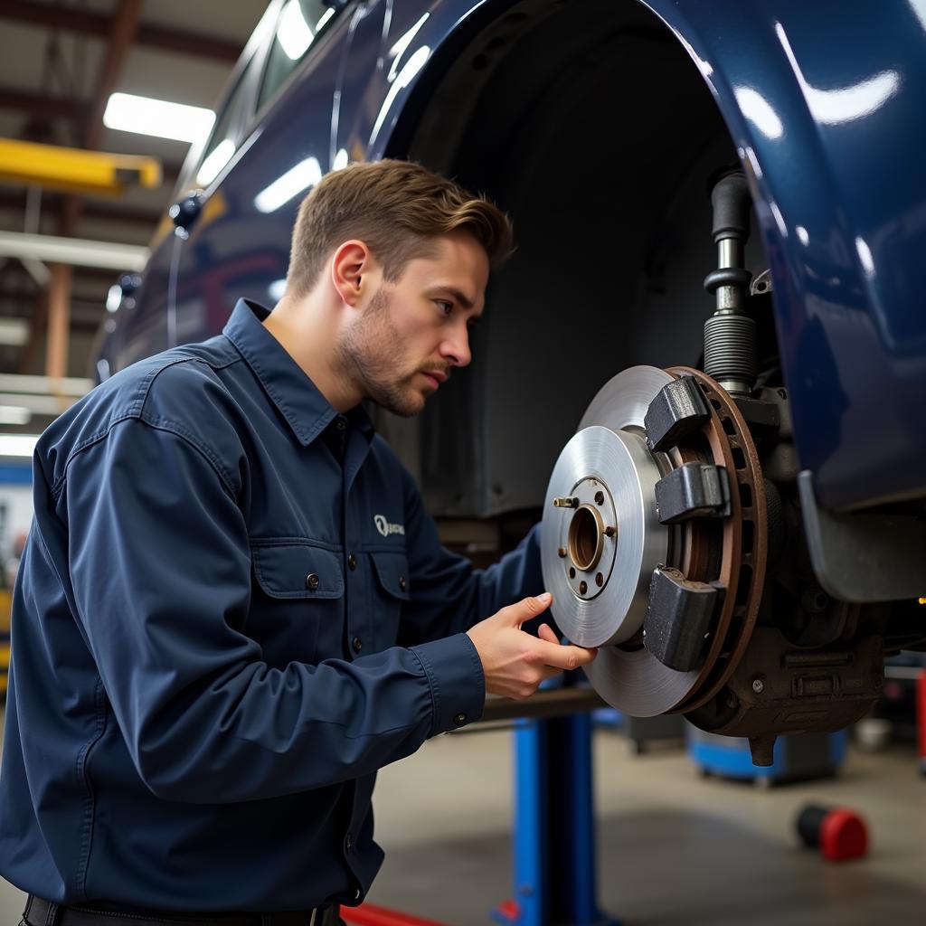 Car Service Brake Inspection