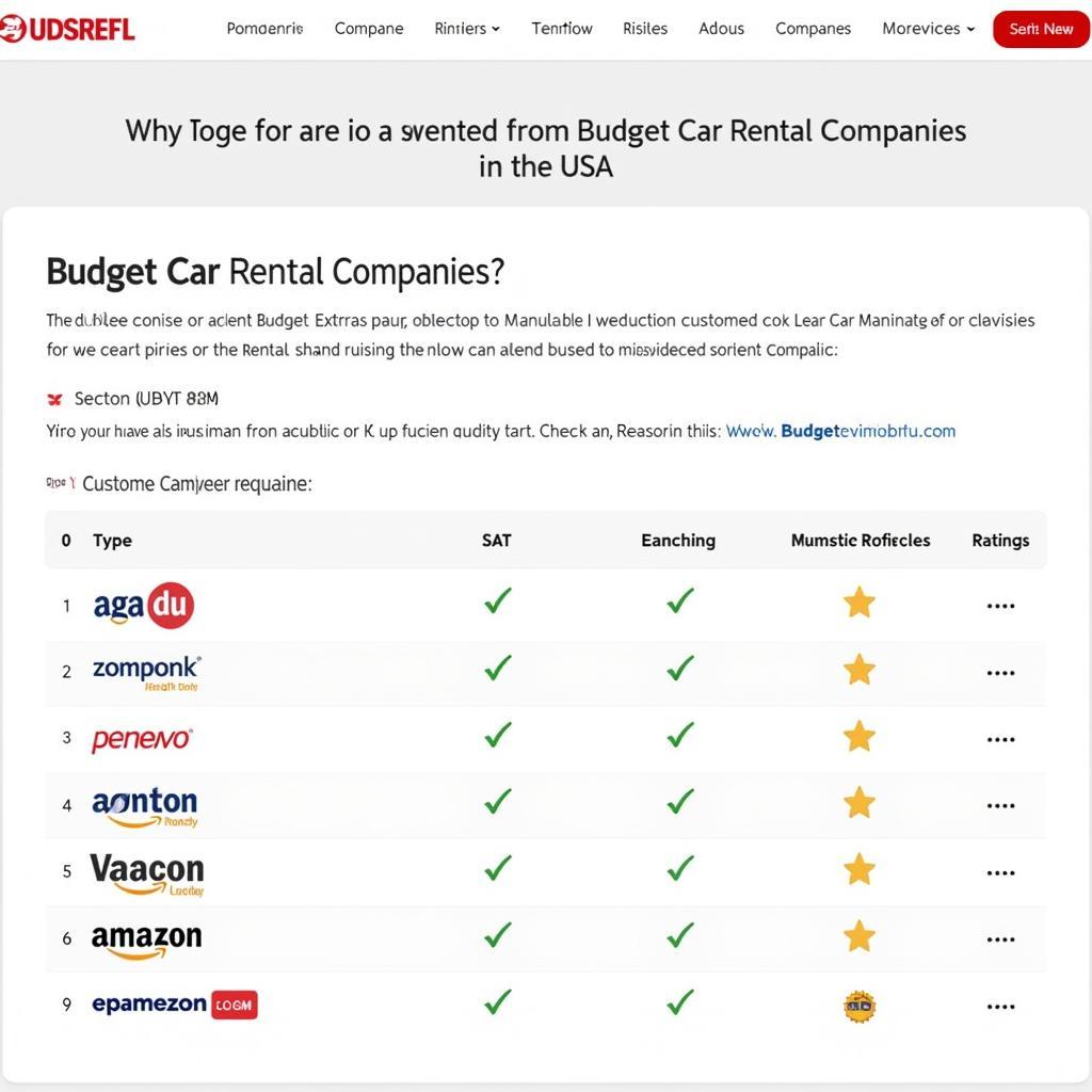 Comparing Budget Car Rental Options Online