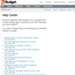 Budget Car Rental Website Help Center